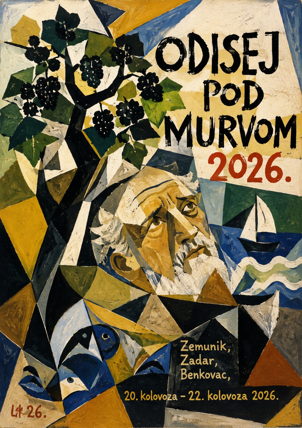 Odisej pod murvom 2026 - plakat