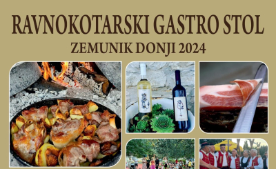 Ravnokotarski gastro stol 2024